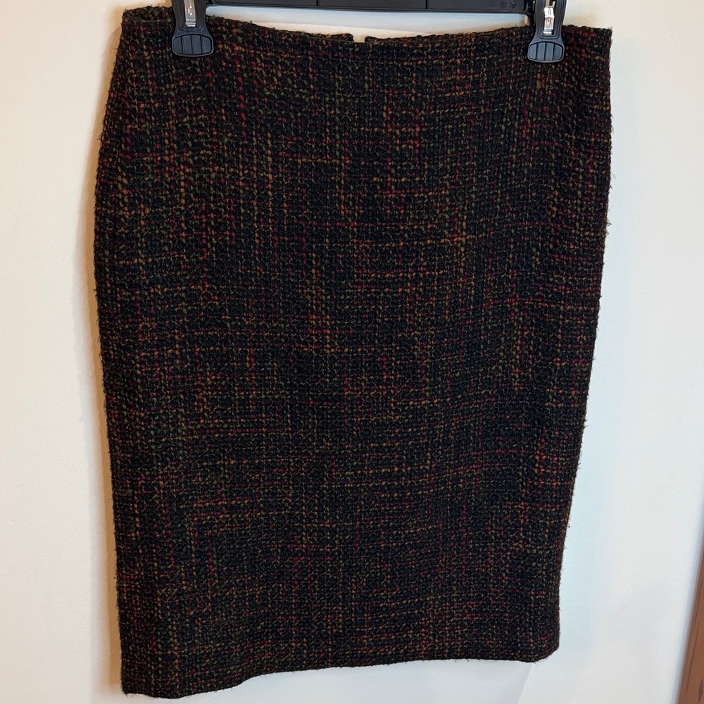 Talbots Tweed Pencil Skirt, 12- Dark Academia, Old Money, Classic